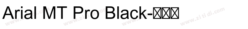 Arial MT Pro Black字体转换